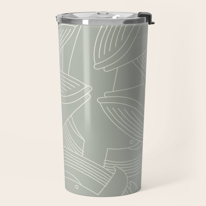 Minimalist Blue Whale Travel Mug Gallery Image 2