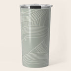Minimalist Blue Whale Travel Mug Gallery Image 1