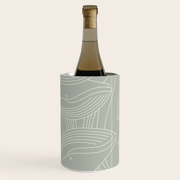 Minimalist Blue Whale Wine Chiller Gallery Image 1
