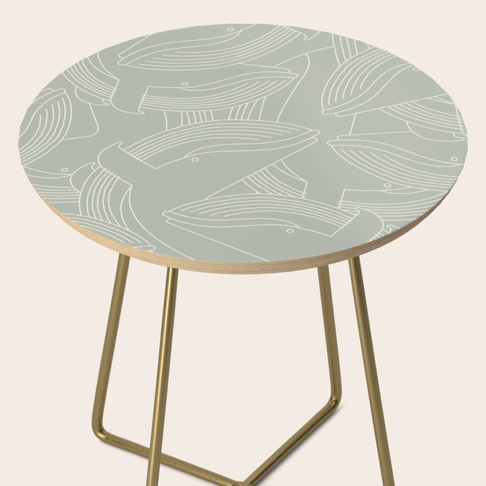 Minimalist Blue Whale Side Table Gallery Image 2