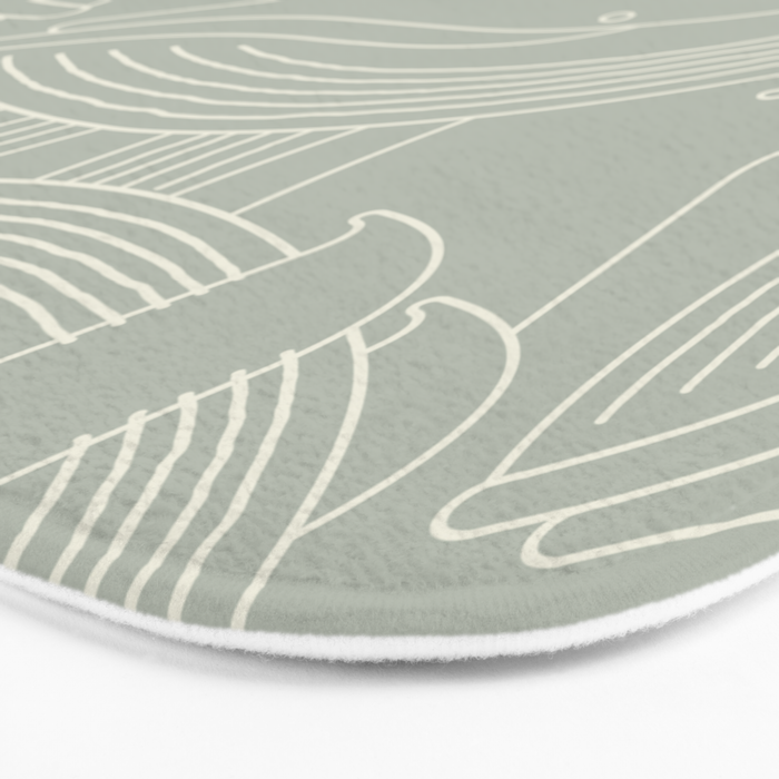 Minimalist Blue Whale Bath Mat Gallery Image 3