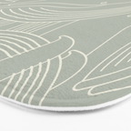 Minimalist Blue Whale Bath Mat Gallery Image 3