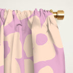 Daisies - Cream and pink Window Curtain Gallery Image 2