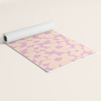 Daisies - Cream and pink Yoga Mat Gallery Image 2