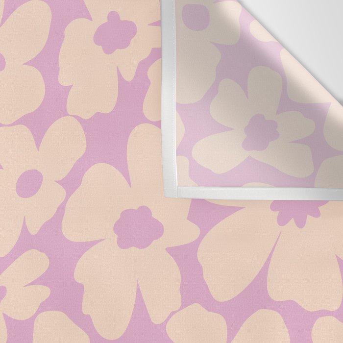Daisies - Cream and pink Wall Tapestry Gallery Image 3