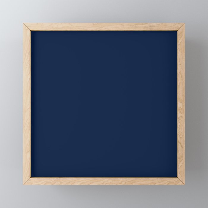 Nautical Navy Blue Solid Color Mini Art Print Gallery Image 1