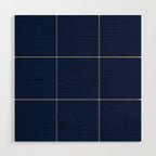 Nautical Navy Blue Solid Color Wood Wall Art Gallery Image 1