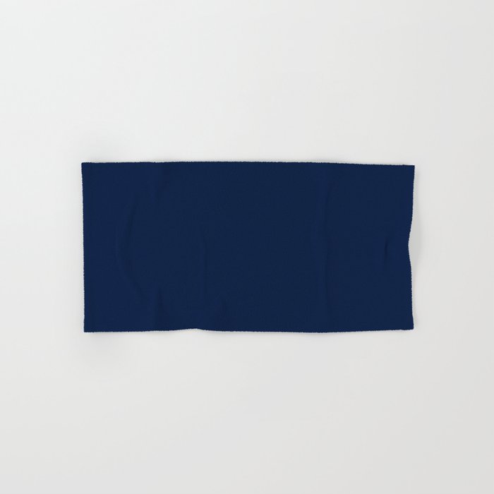 Nautical Navy Blue Solid Color Towels Gallery Image 1