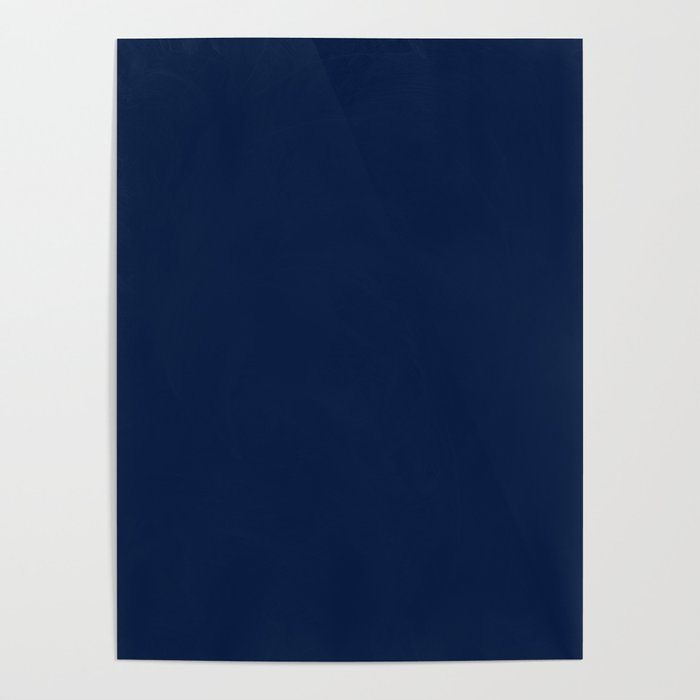 Nautical Navy Blue Solid Color Poster Gallery Image 4