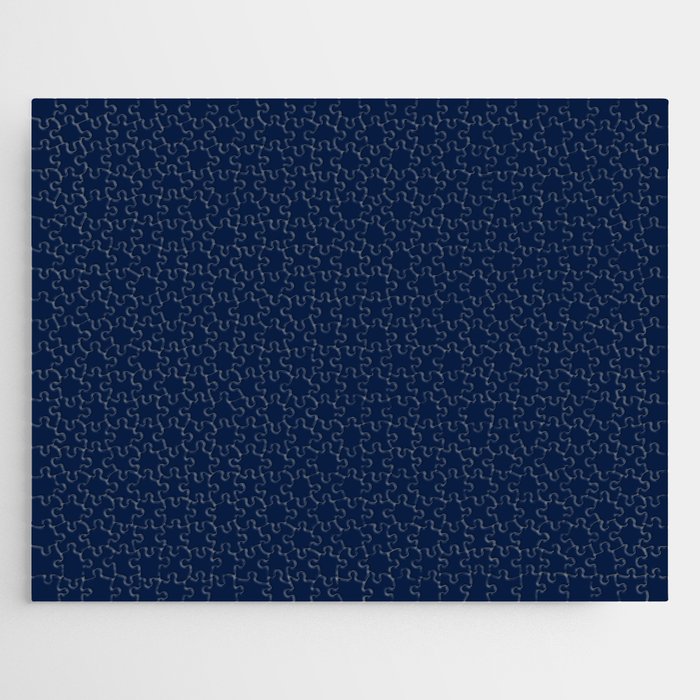 Nautical Navy Blue Solid Color Jigsaw Puzzle Gallery Image 1