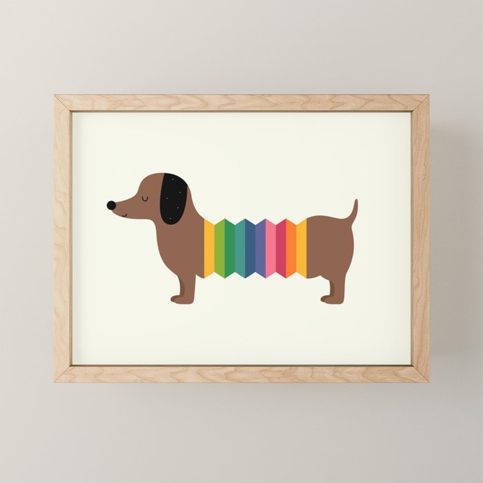 Rainbow Dooooog Mini Art Print Gallery Image 1