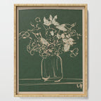 Minimalist Flowers In A Vase Serving Tray Gallery Image 1
