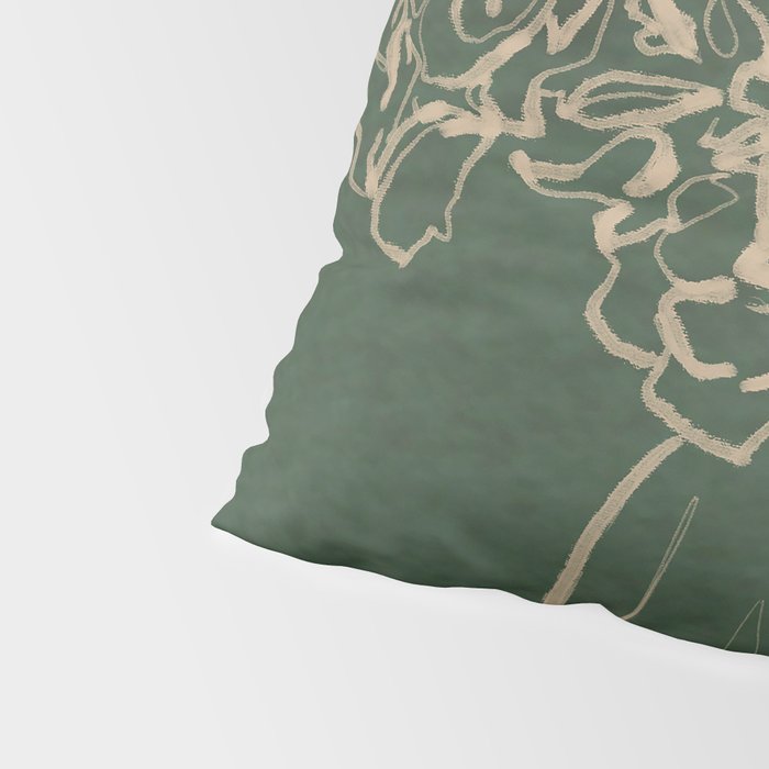 Minimalist Flowers In A Vase Pillow Sham Gallery Image 4