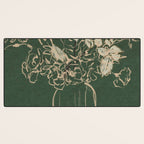 Minimalist Flowers In A Vase Desk Mat Gallery Image 3