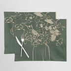 Minimalist Flowers In A Vase Placemat Gallery Image 1