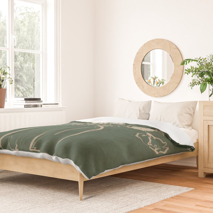 Minimalist Flowers In A Vase Duvet Cover Gallery Image 2
