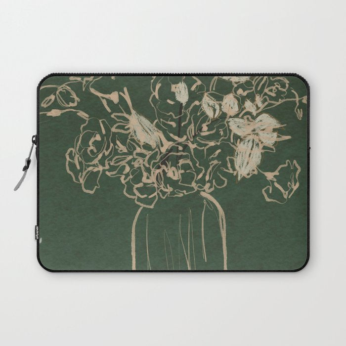 Minimalist Flowers In A Vase Laptop Sleeve Gallery Image 1