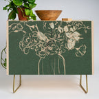 Minimalist Flowers In A Vase Credenza Gallery Image 1