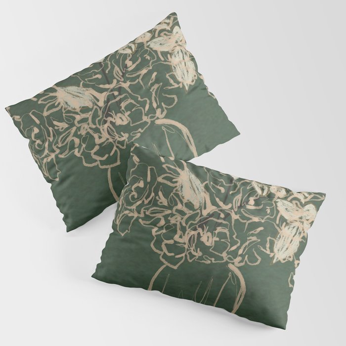 Minimalist Flowers In A Vase Pillow Sham Gallery Image 3