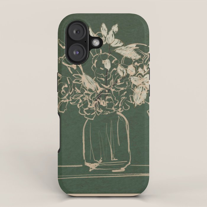 Minimalist Flowers In A Vase iPhone Case Gallery Image 1