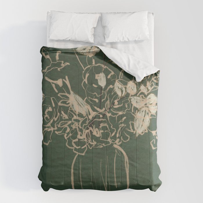Minimalist Flowers In A Vase Comforter Gallery Image 6