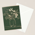 Minimalist Flowers In A Vase Stationery Card Gallery Image 2