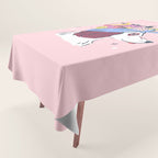 Spaniel with Fruit Hat Dog Illustration Tablecloth Gallery Image 1