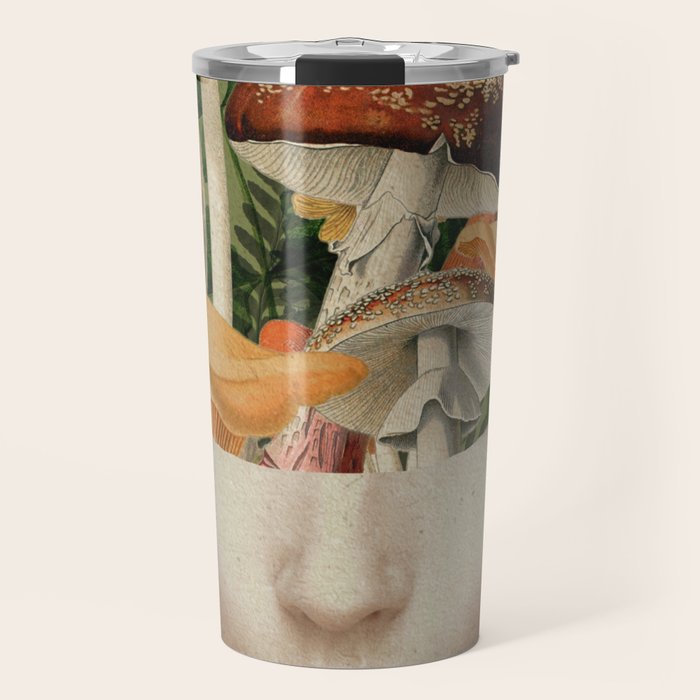 Mushroom Lady 9 Travel Mug Gallery Image 1
