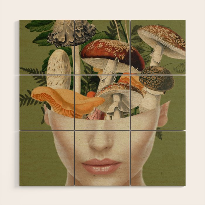 Mushroom Lady 9 Wood Wall Art Gallery Image 1