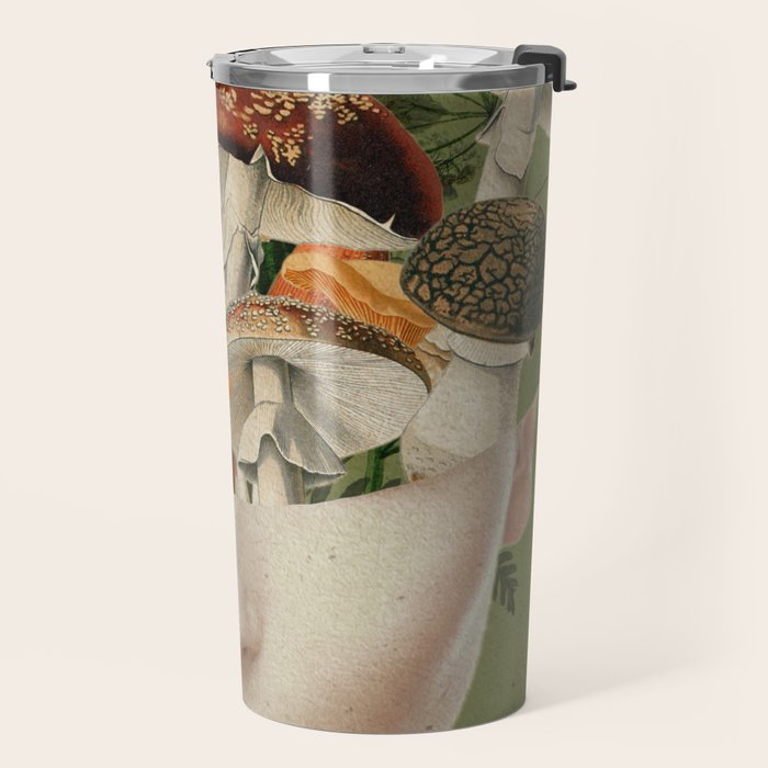 Mushroom Lady 9 Travel Mug Gallery Image 2