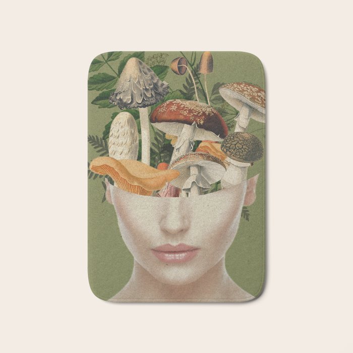 Mushroom Lady 9 Bath Mat Gallery Image 1