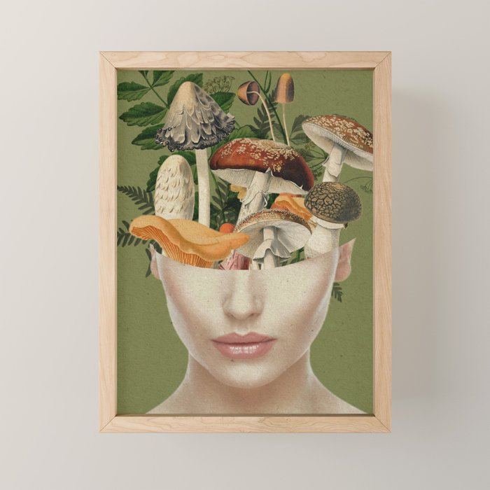 Mushroom Lady 9 Mini Art Print Gallery Image 1