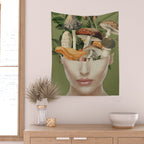 Mushroom Lady 9 Wall Tapestry Gallery Image 2