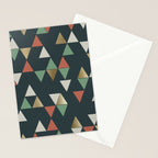 Geometric Prism, Green, Terracotta, Gold Stationery Card Gallery Image 2