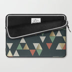 Geometric Prism, Green, Terracotta, Gold Laptop Sleeve Gallery Image 2