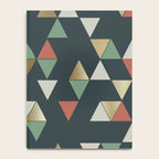 Geometric Prism, Green, Terracotta, Gold Notebook Gallery Image 4