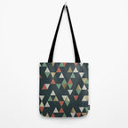 Geometric Prism, Green, Terracotta, Gold Tote Bag Gallery Image 2