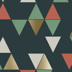 Geometric Prism, Green, Terracotta, Gold Coffee Mug Gallery Image 2