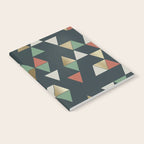 Geometric Prism, Green, Terracotta, Gold Notebook Gallery Image 2