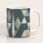 Geometric Prism, Green, Terracotta, Gold Coffee Mug Gallery Image 1