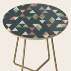 Geometric Prism, Green, Terracotta, Gold Side Table Gallery Image 2