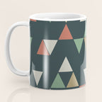 Geometric Prism, Green, Terracotta, Gold Coffee Mug Gallery Image 3