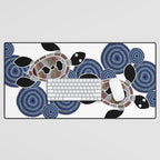Authentic Aboriginal Art - Sea Turtles 2 Desk Mat Gallery Image 1