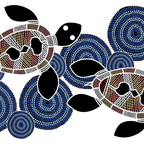 Authentic Aboriginal Art - Sea Turtles 2 Coffee Mug Gallery Image 2