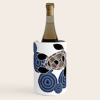Authentic Aboriginal Art - Sea Turtles 2 Wine Chiller Gallery Image 2