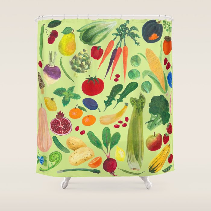 Fruits and Veggies Shower Curtain Gallery Image 1