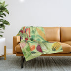 Fruits and Veggies Throw Blanket Gallery Image 1