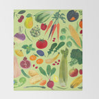Fruits and Veggies Throw Blanket Gallery Image 2