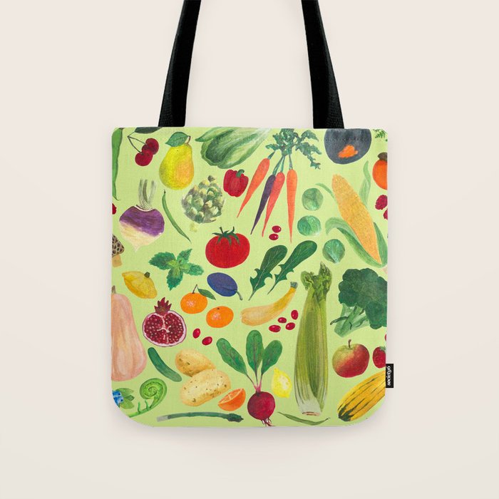 Fruits and Veggies Tote Bag Gallery Image 1