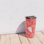 Christmas pine tree doodle art pattern Travel Mug Gallery Image 4